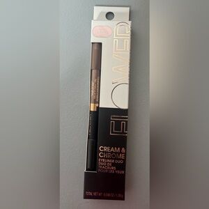 Flower Beauty Cream & Chrome Eyeliner Duo black and bronze
